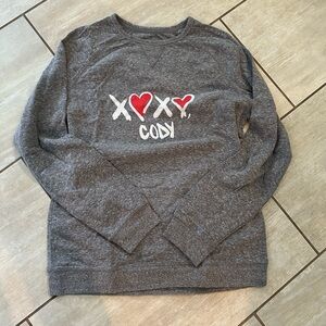 EUC Peloton xoxo Cody sweatshirt (lightweight). Size M.